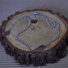 Stainless Steel Ankle Chain with Feather