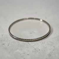 Stainless Steel Ladies 3.3mm textured Bangle