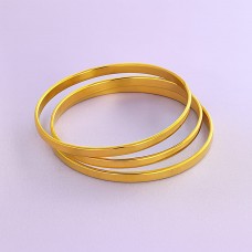 Stainless Steel GOLD Ladies 8mm Bangle 