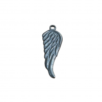 Silver Stainless Steel Charm - Wing.1