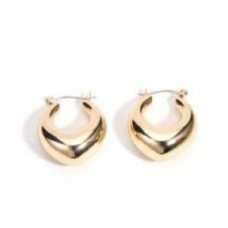 30mm Gold Stainless Steel Hoop Earrings
