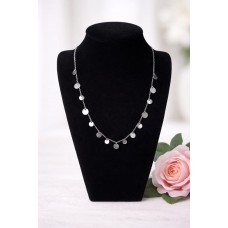 2mm Oval Stainless Steel Necklace with discs