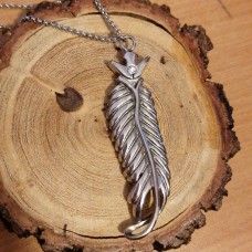 Feather Stainless Steel Necklace Feather Stainless Steel Necklace