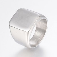 Stainless Steel Signet ring Size 12