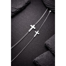 Stainless Steel Cross couples bracelet set
