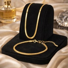 3mm Gold Plated Stainless Steel Snake chain Set 3mm Gold Plated Stainless Steel Snake chain Set