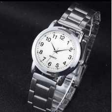 Fashion Ladies Watch - Silver Alloy watch with White Face