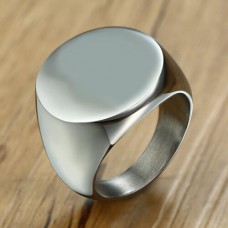 Stainless Steel Statement Mens Ring #10